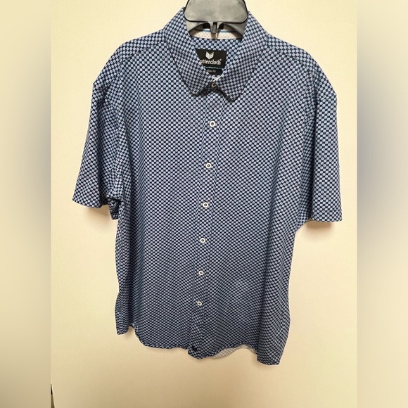 BUTTERCLOTH ICY COTTON MENS SHIRT SIZE XL SLIM FIT IN BALTIC NAVY - Picture 4 of 7